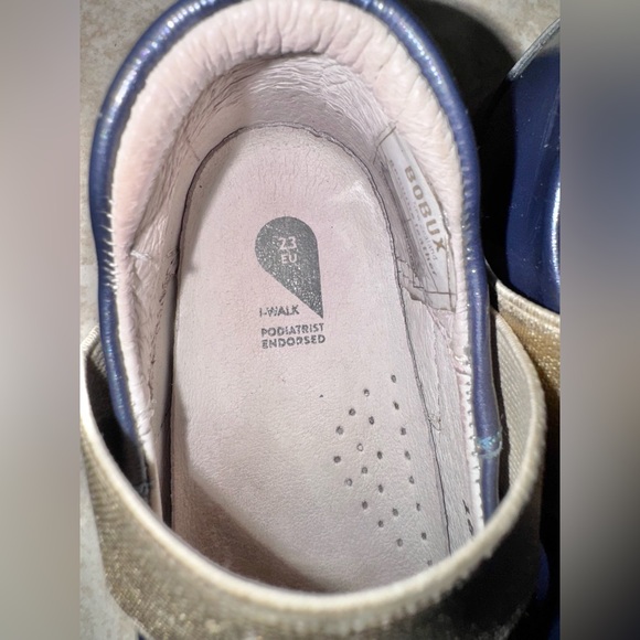 BOBUX delight navy mary Jane baby first walkers girl’s shoes size 23 7 - Picture 15 of 15